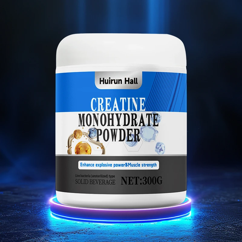 OEM Creatine Monohydrate Powder Plant-Based Pre-Workout Supplement for Muscle Strength Endurance Recovery Fitness Gym Nutrition