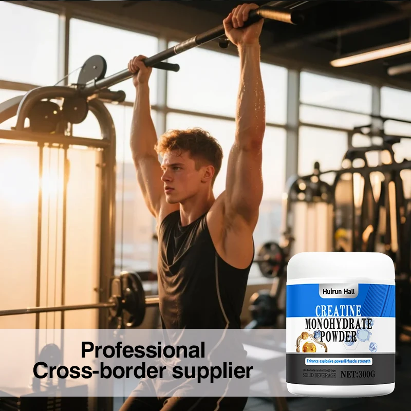 OEM Creatine Monohydrate Powder Plant-Based Pre-Workout Supplement for Muscle Strength Endurance Recovery Fitness Gym Nutrition