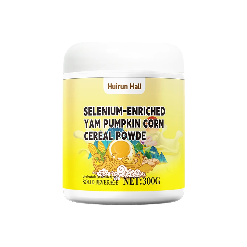 OEM Yam Pumpkin Corn Cereal Powder with Selenium Natural Nutrient-Rich Flavored Instant Drink Mix in Box Packaging