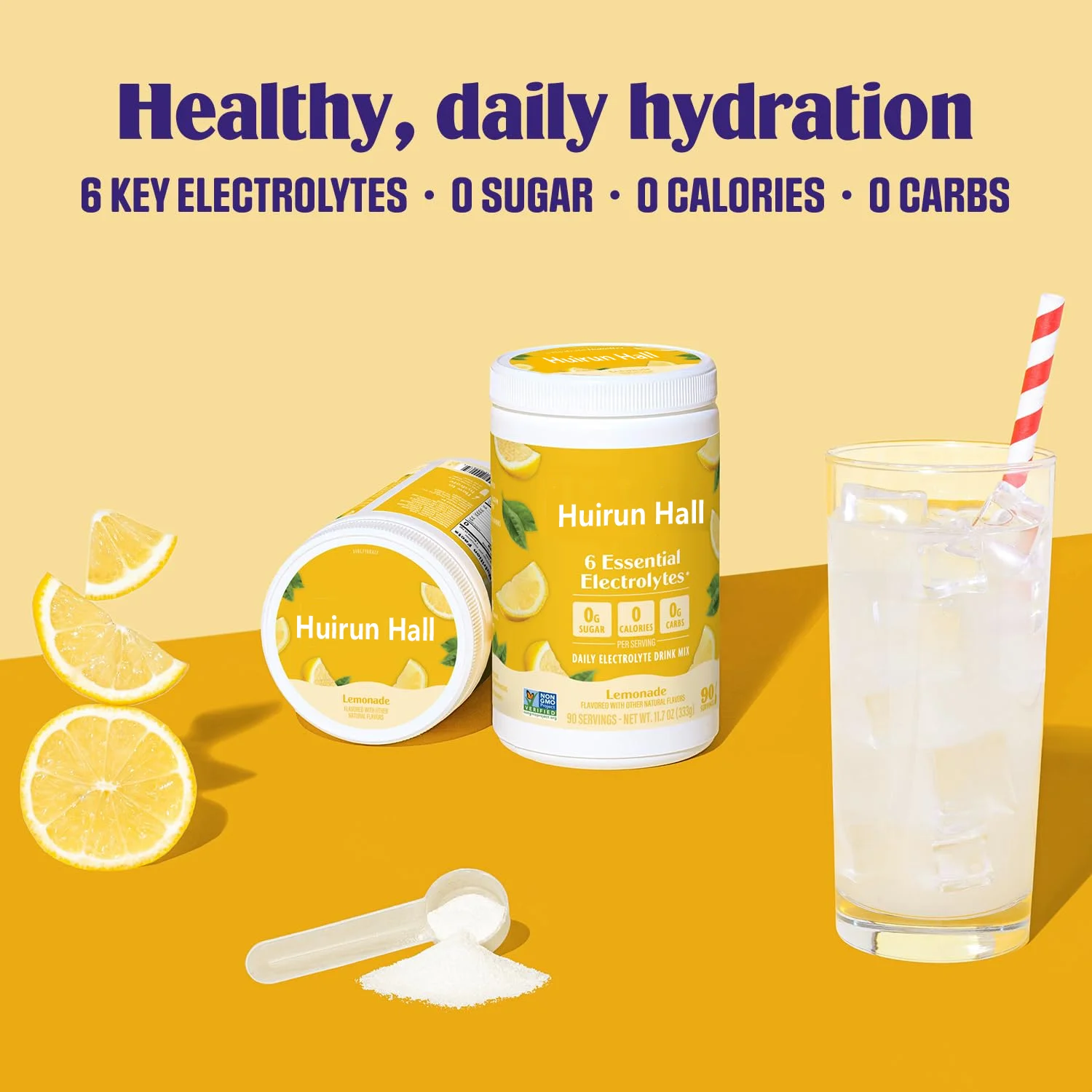 Professional Sport Hydration Support with Balanced Electrolytes Sugar-Free Formula in Bottle for Workout Performance Recovery