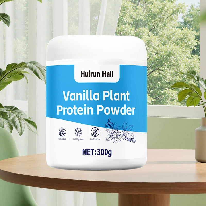 OEM Grass Fed Vanilla Plant Protein Powder Fast Digestion Gluten-Free Premium Quality for Sports Nutrition Daily Supplement OEM