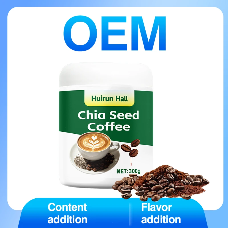 Instant Chia Seed Coffee Energy Drink Mix Fiber-Rich Antioxidants for Healthy Weight Control Daily Vitality Support OEM Bulk
