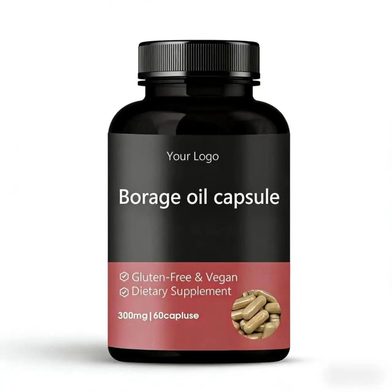OEM Private Label Borage Oil Capsules GLA Gamma Linolenic Acid Supplement Regulate Skin Inflammation and Support Joint Health