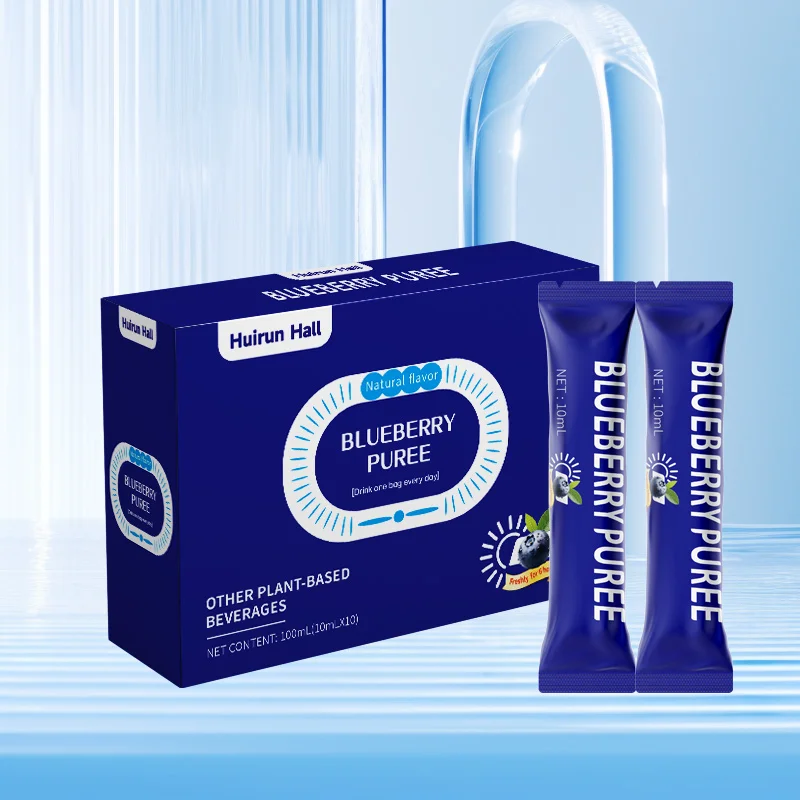 Factory Supply Blueberry Herbal Elixir Traditional Antioxidant Fruit Tonic Functional Wellness Drink in Bulk Bottle Packaging