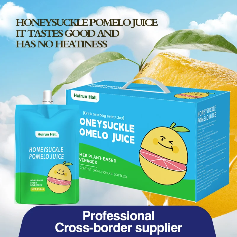 Customizable Honeysuckle Pomelo Juice Refreshing Herbal Drink with Detox & Immune Support OEM Packaging Available in Bottle