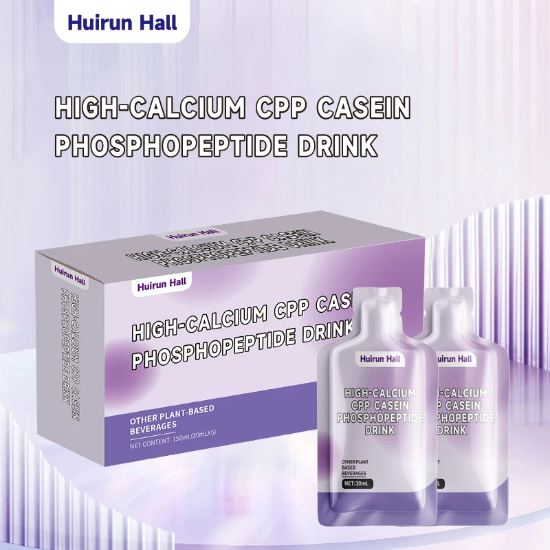 High Calcium CPP Beverage Flavored Casein Phosphopeptides Liquid Supplement for Bone Health OEM Custom Bulk Packaging