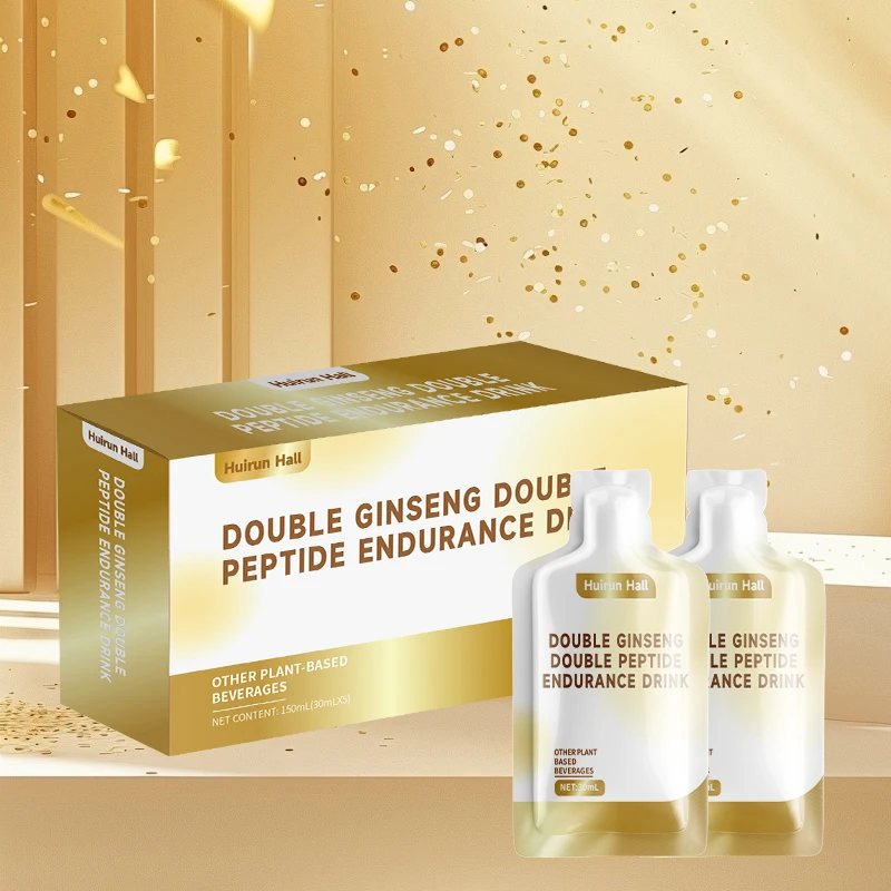 Custom Herbal Vitality Physical Strength Bone Health Supplement Flavored with Ginseng Peptides Low Sugar Bulk 30ml Bottles