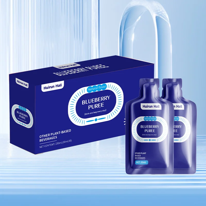 Custom Private Label Blueberry Puree Beverage Flavorful Baby Food Health Product in Bottle or Bulk Packaging Other Beverages