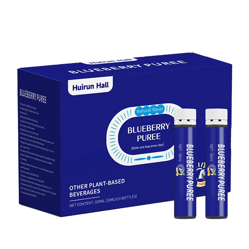 Custom Private Label Blueberry Puree Beverage Flavorful Baby Food Health Product in Bottle or Bulk Packaging Other Beverages