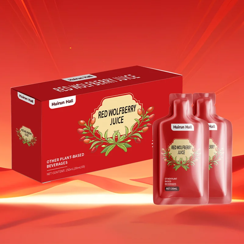OEM Natural Sugar-Free Goji Berry Pulp Concentrate Flavorful Juice Supplement Bottle Bulk Box Wholesale Health Beverage