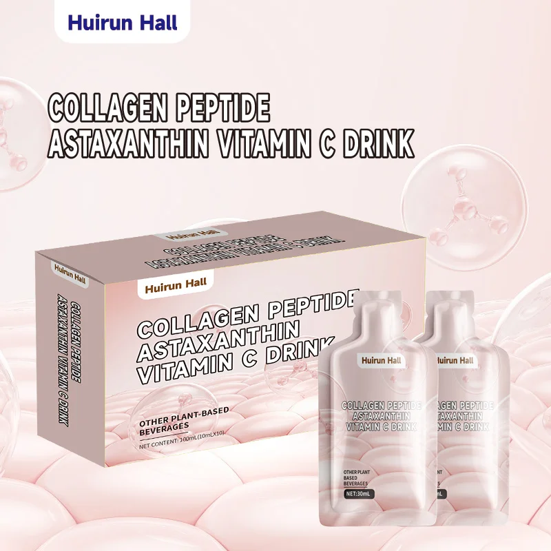 OEM Custom Functional Beverage Supplement in Bulk Bottle Packaging Collagen Astaxanthin Vitamin C Flavored Other Beverages