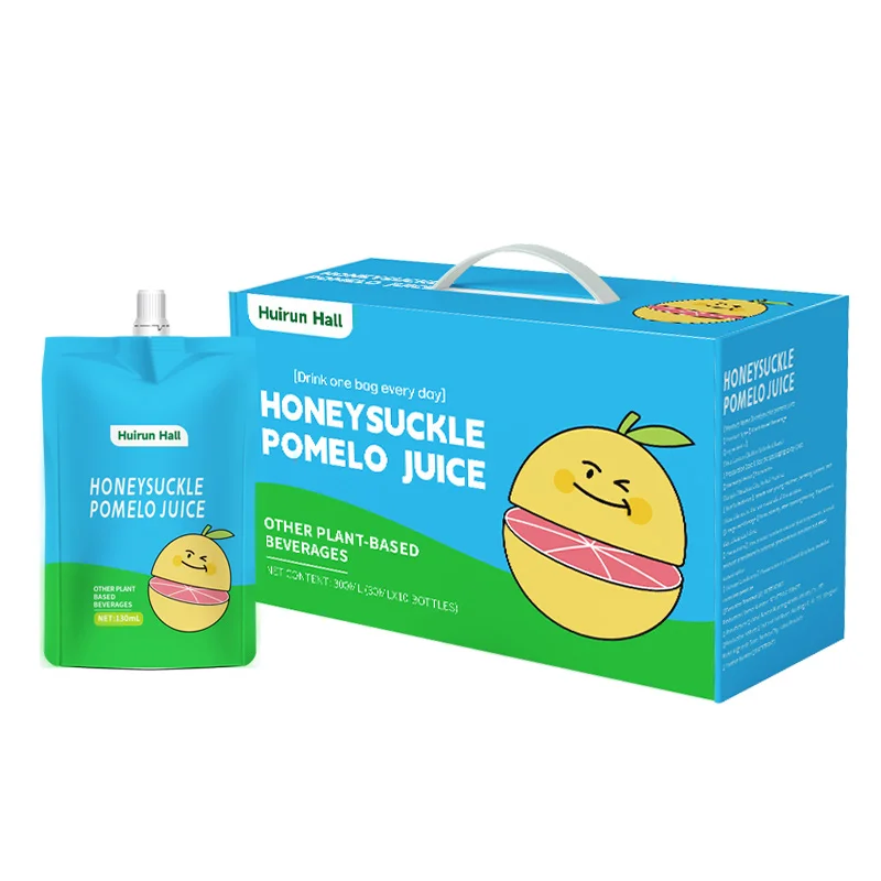 Private Label Honeysuckle Pomelo Sugar-Free Juice Functional Detox and Immune Boost Drink in Bulk Bottle Packaging