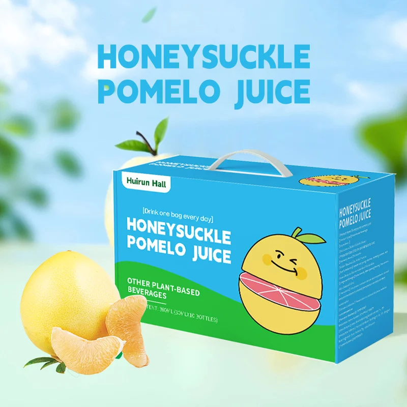 Private Label Honeysuckle Pomelo Sugar-Free Juice Functional Detox and Immune Boost Drink in Bulk Bottle Packaging