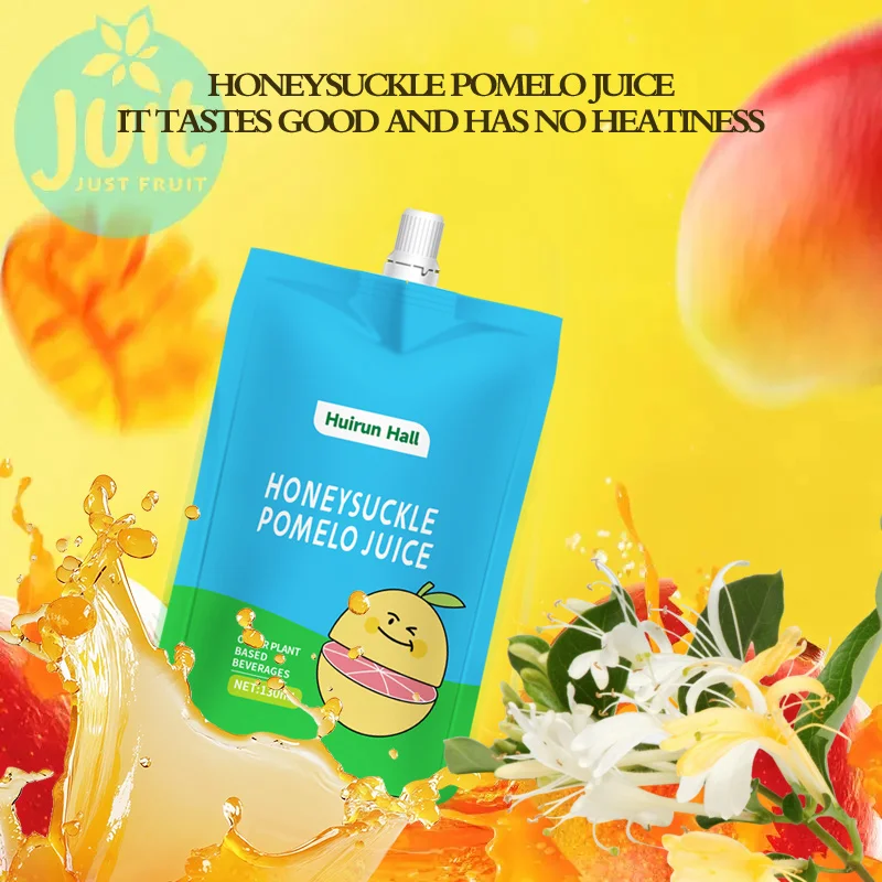 Private Label Honeysuckle Pomelo Sugar-Free Juice Functional Detox and Immune Boost Drink in Bulk Bottle Packaging