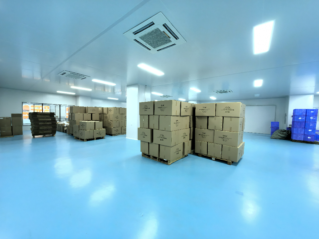 Temporary storage room for finished products